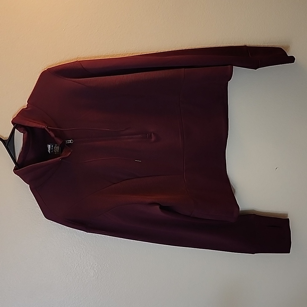 Avia Cranberry Red Athleisure Jacket Sz XL